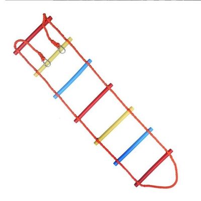 Rainbow Plastic Step Kids Escalera de cuerda para escalar