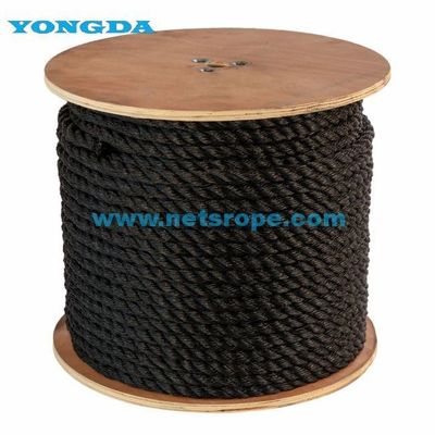 Económico 12 mm 1/2 pulgadas PP 3 soporte cuerda de remolque retorcida