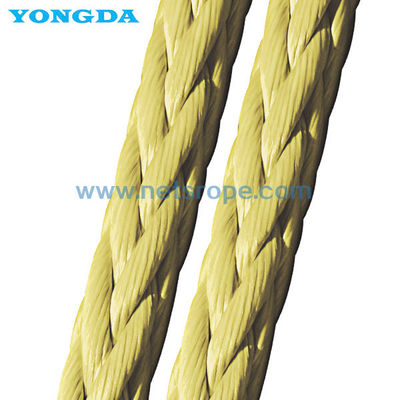 8 /12 Filamento de cuerda sintética de aramida de ultra resistencia con excelente resistencia al calor para amarre / remolque / atraque