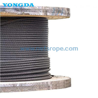 Cuerdas de alambre de acero galvanizado duraderas de 6x7 con alta resistencia a la tracción y la corrosión para la construcción de carreteras medianas y de hombros