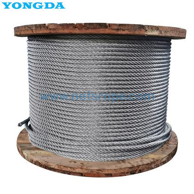 6×19(A) Cuerdas de alambre de acero galvanizado para barandillas de protección de carreteras con cable de seguridad de alta resistencia, resistente a la corrosión y duradero
